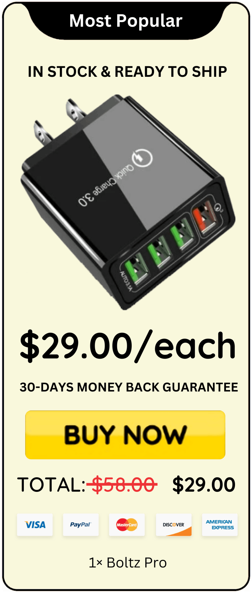 Boltz Pro offer price 